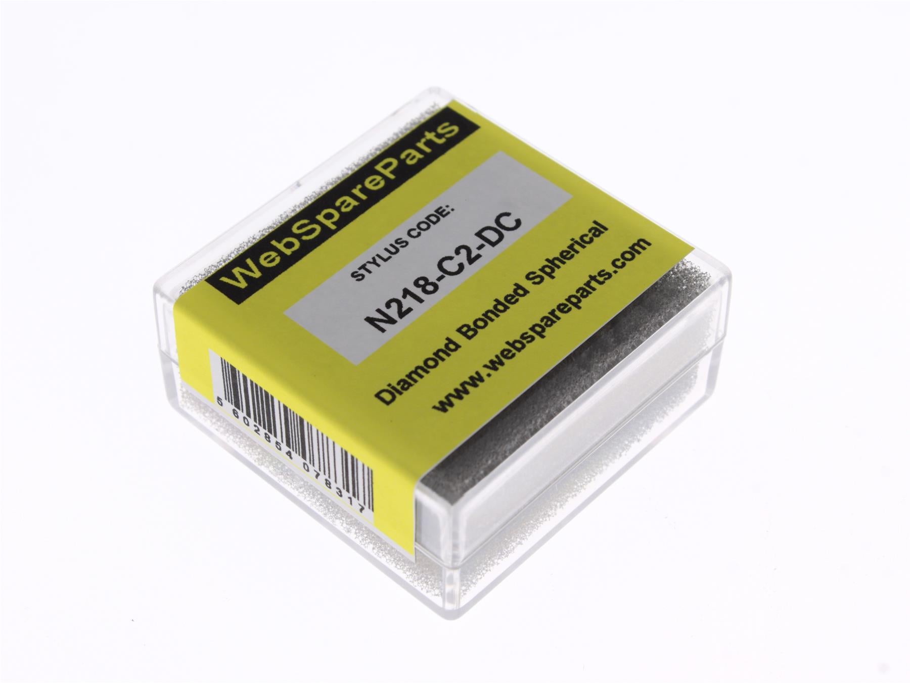 Aguja para tocadiscos N218-C2-DC con punta esférica diamantada