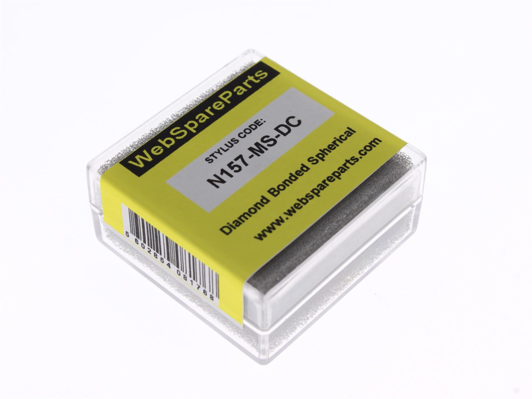 Aguja para tocadiscos N157-MS-DC con punta esférica diamantada