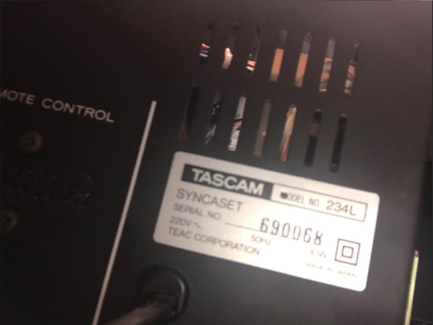 Kit de correas para pletina de casete – Teac Tascam 234 L SYNCASET