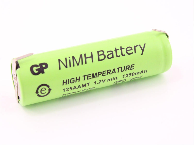 Batería Ni-MH con pines 125AAMT 1.2V 1250mAh 