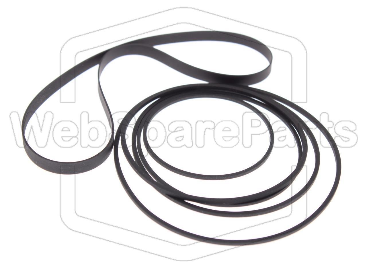 Kit de correas para pletina de doble casete – Kenwood X-3WX (MIDI M-30)