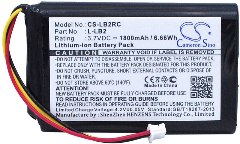 Batería Li-Ion 3,7 V 1800 mAh para Logitech MX1800 