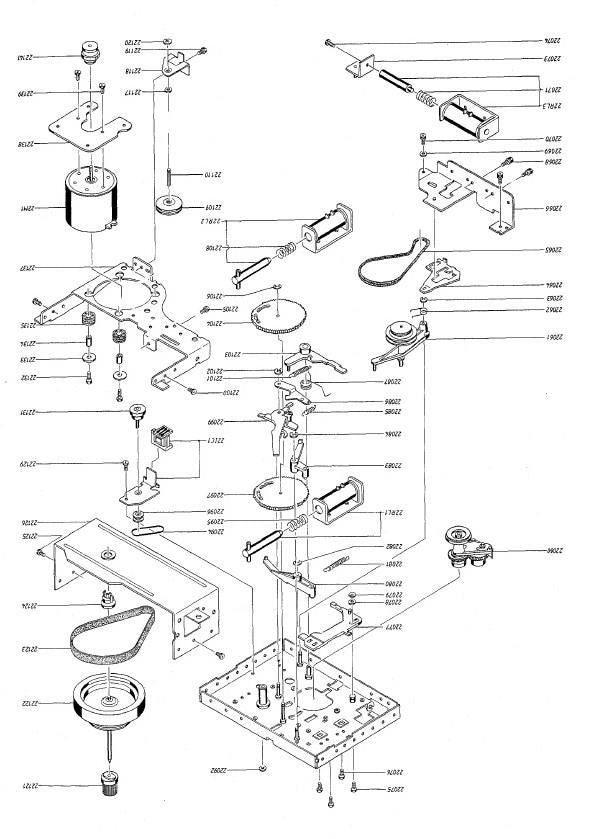 Bang & Olufsen Beocord 2000 29xx (Cam Wheel) Part Position: 22097