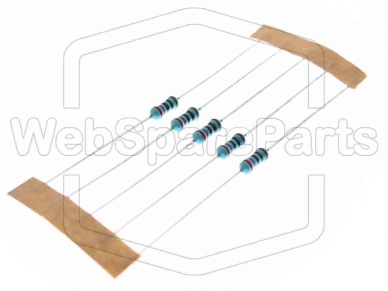 5x Resistencia de película metálica 270R 0.6W ±1% Ø2.5x6.8mm