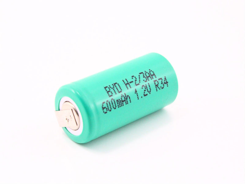 Ni-MH Battery With Pins H-2/3AA600 1.2V 600mAh