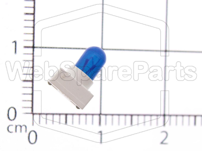 Lámpara incandescente SMD 3 mm azul - 6,3 voltios 100 mA 