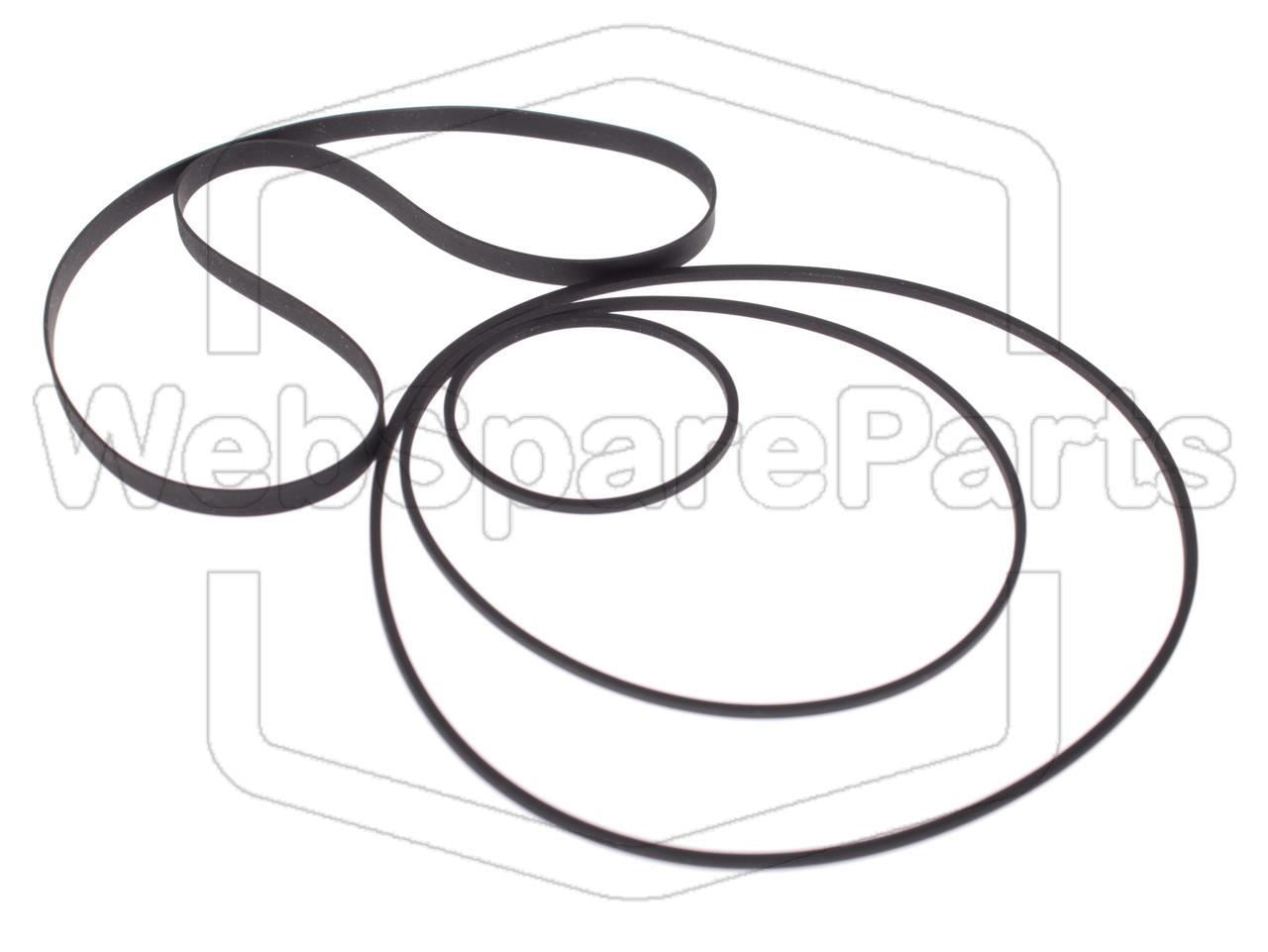 Belt Kit for Cassette Deck Bang & Olufsen Beocord 5000 Type 4923
