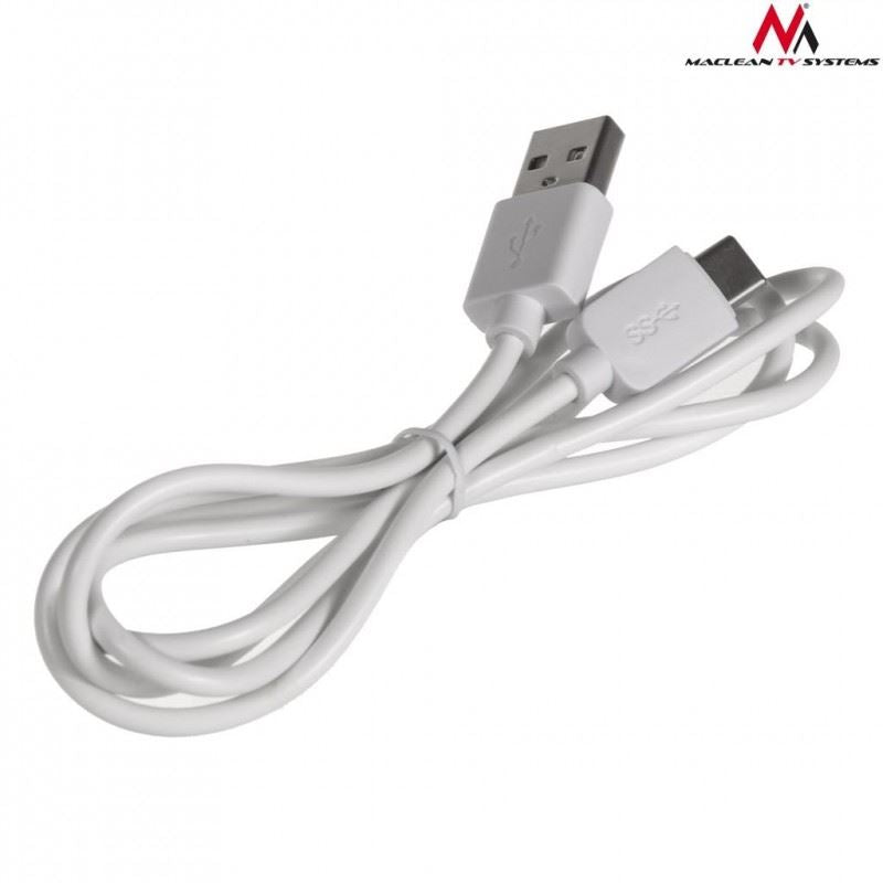 Cabo USB - USB-C 1M Branco