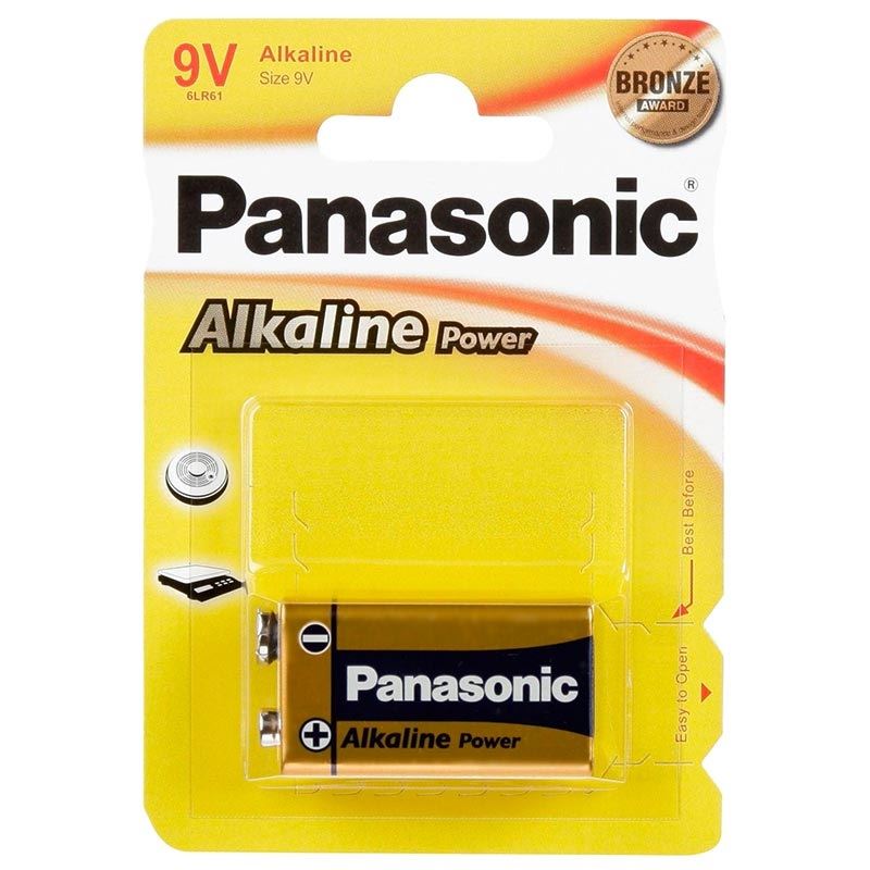 Pilha Alcalina 9V 6LF22  Panasonic Validade JAN-2025