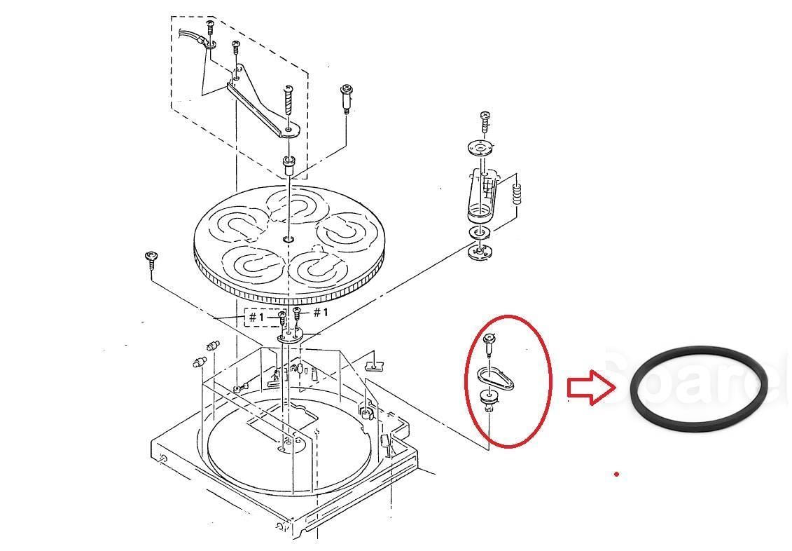 Correa del plato giratorio para reproductor de CD – Sony LBT-A17CDM