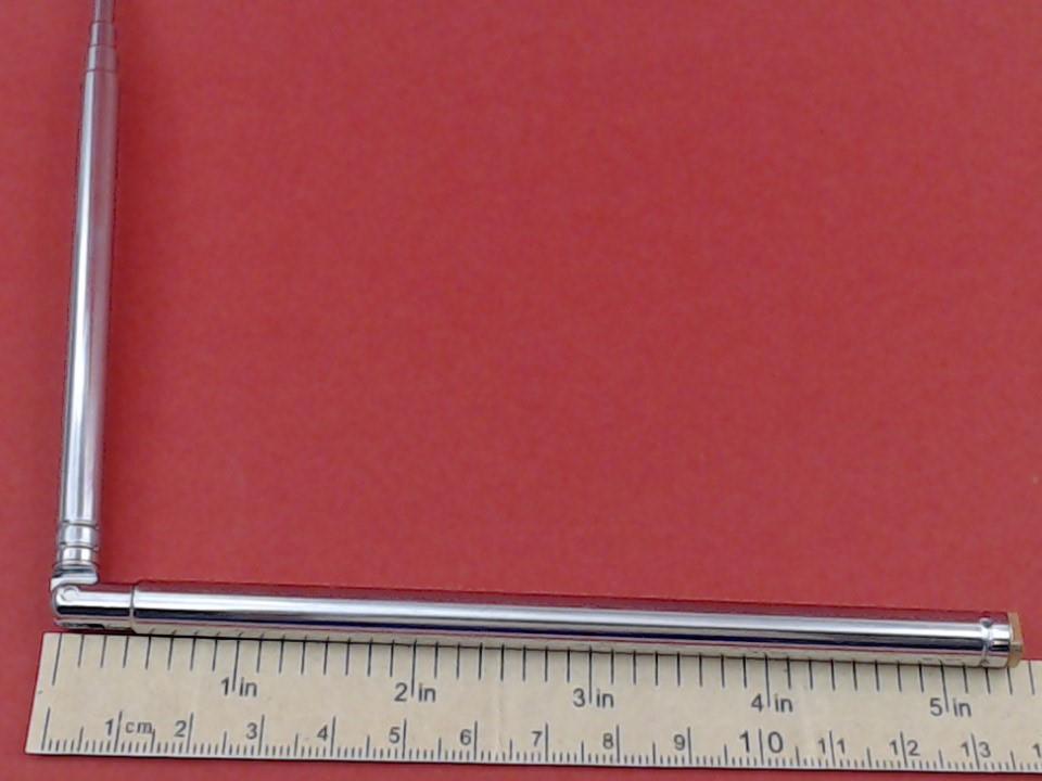Vintage Original Grundig Hidden Retractable Antenna; 8.0 mm In: 145 mm Out: 370 mm