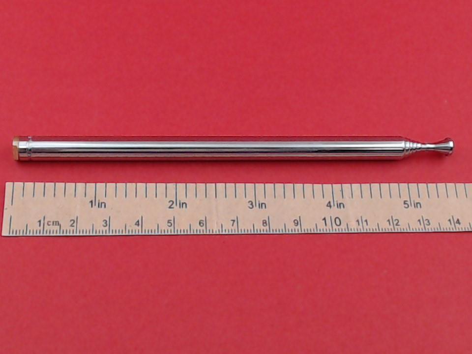 Vintage Original Grundig Hidden Retractable Antenna; 8.0 mm In: 145 mm Out: 370 mm