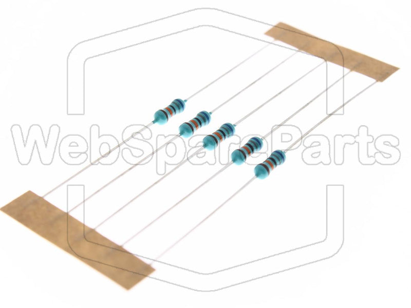 5x Resistencia de película metálica 680kR 0.6W ±1% Ø2.5x6.8mm