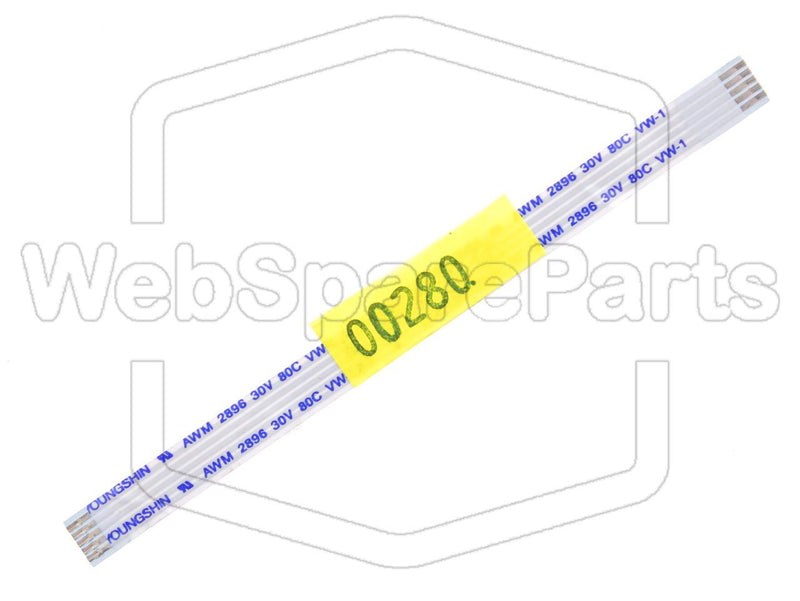 5 Pins Cable Plano L=89mm W=6.10mm