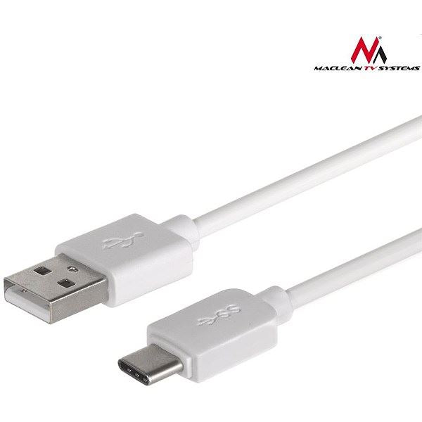 Cabo USB - USB-C 1M Branco