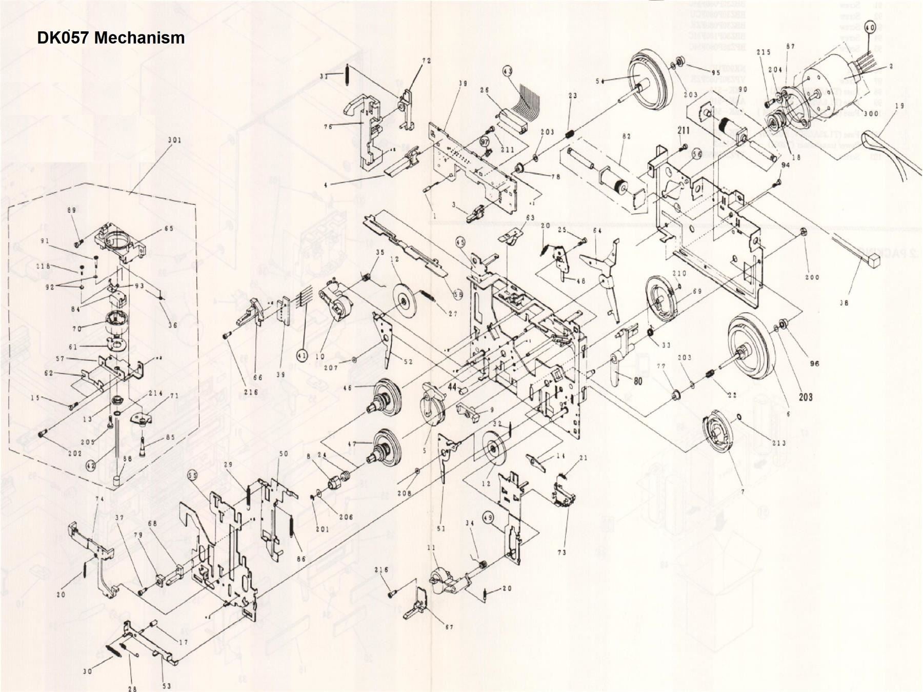 Mechanism Cassette Cam Gear for Onkyo TA-2000 (Position 69)