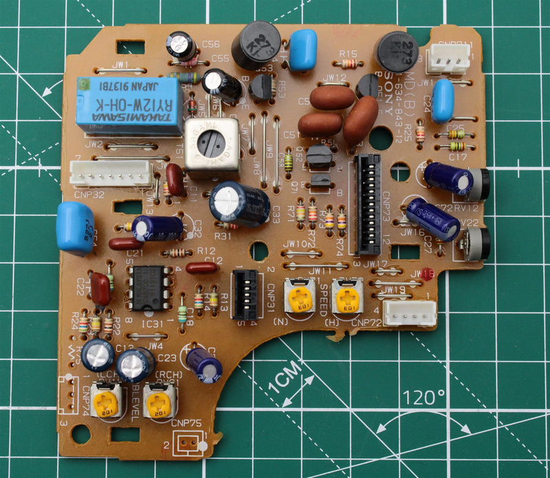 Sony Número de Parte 1-634-843-12 PLACA PCB MD(B) CASETE PLAY/REC