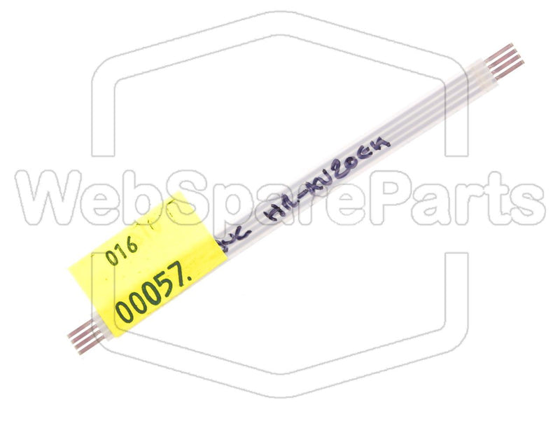 4 Pins Flat Cable L=100mm W=6.25mm