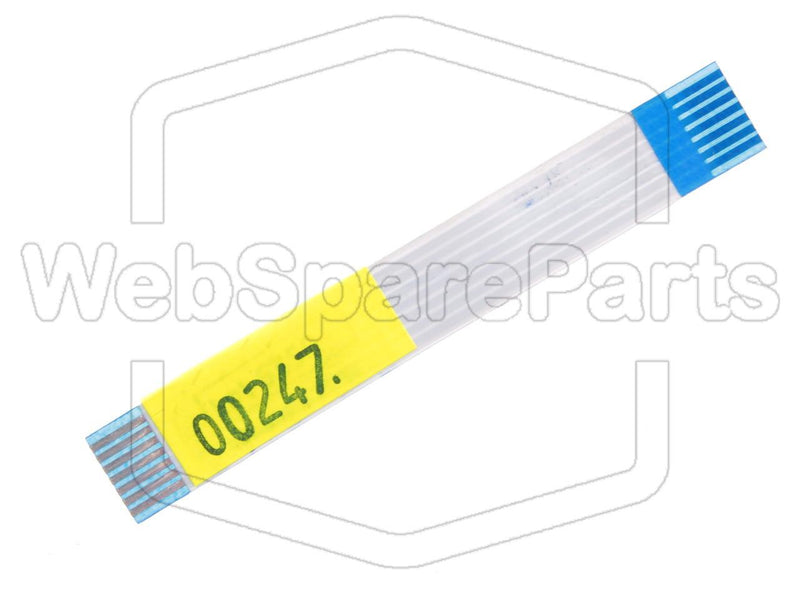 7 Pins Cable Plano invertido L=72mm W=10.30mm