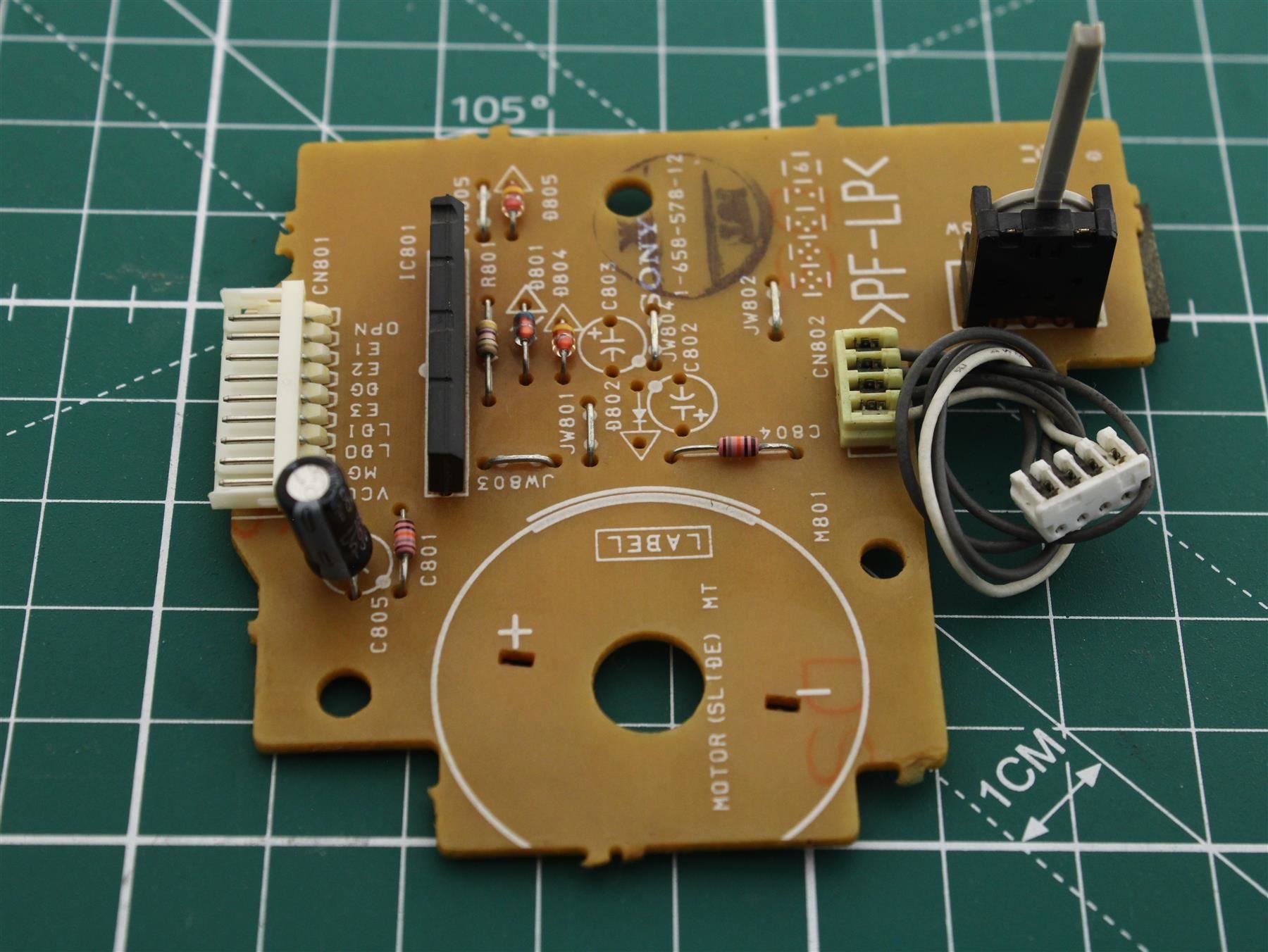 Replacement MOTOR (SLIDE) BOARD  Pos.(262) for Sony HCD-GRX7J CD Player Mechanism