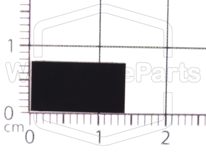 Pie de Goma Rectangular Autoadhesivo 13,0mm x 7,0mm Altura 4,0mm