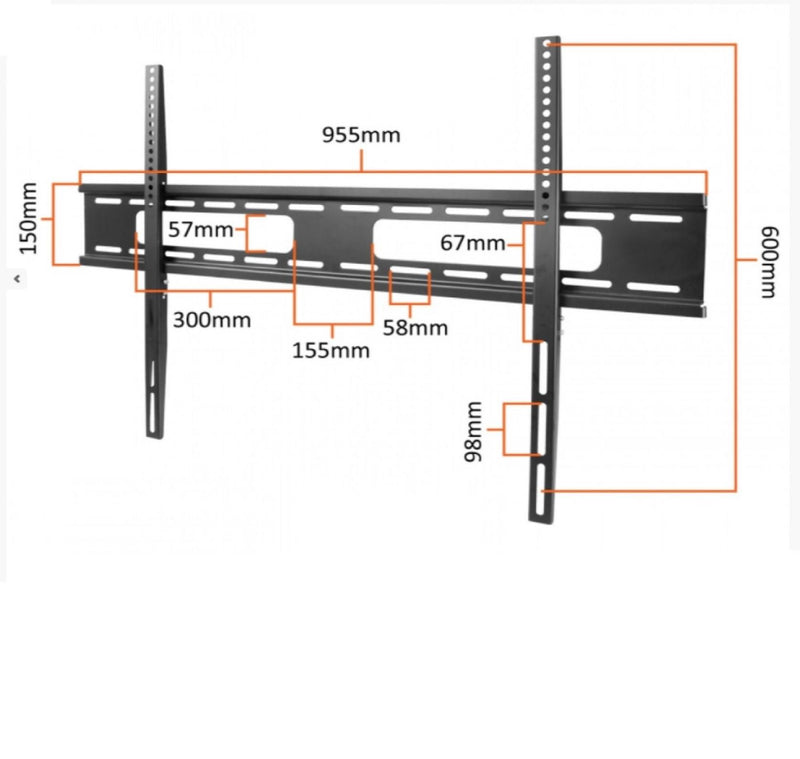 Suporte TV Parede  42" a 100"  [Pulgadas ] Fixo Slim