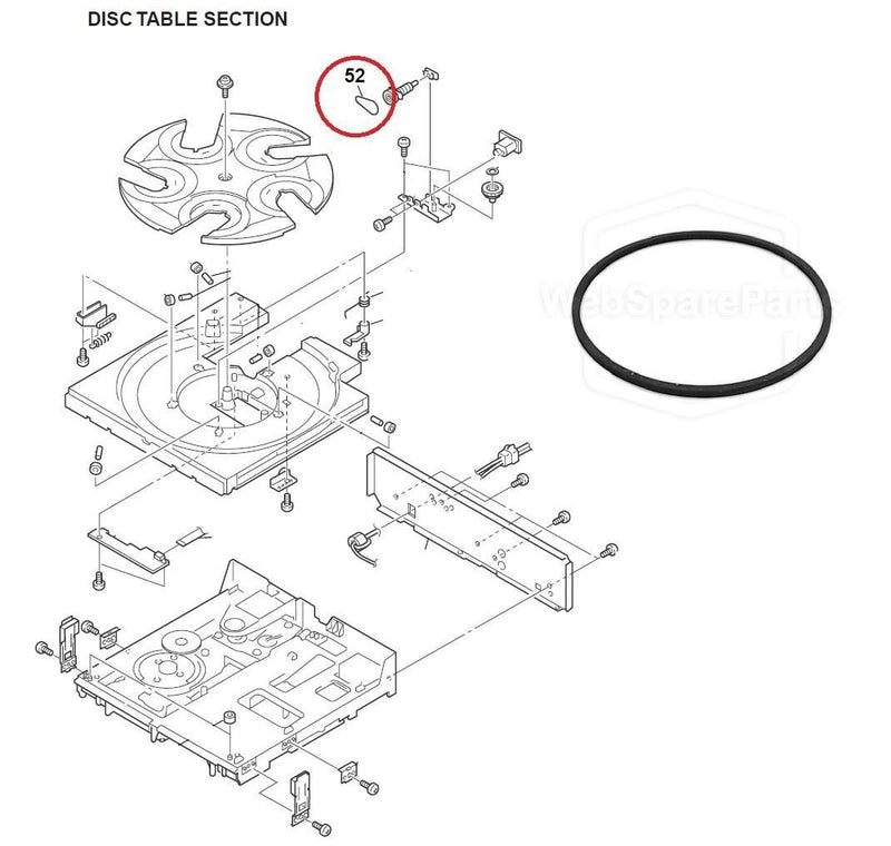 Belt TABLE DISC For CD Player Sony CDP-C75ES