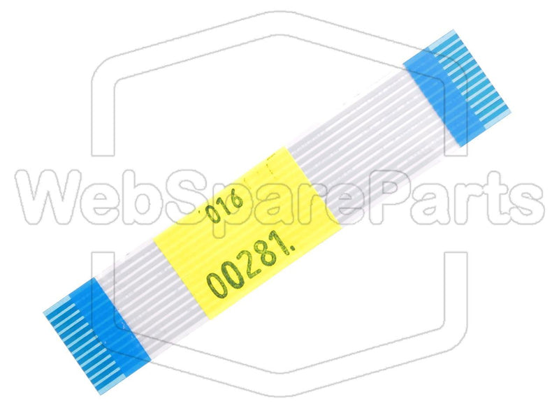 12 Pins Cable Plano L=80mm W=16.30mm