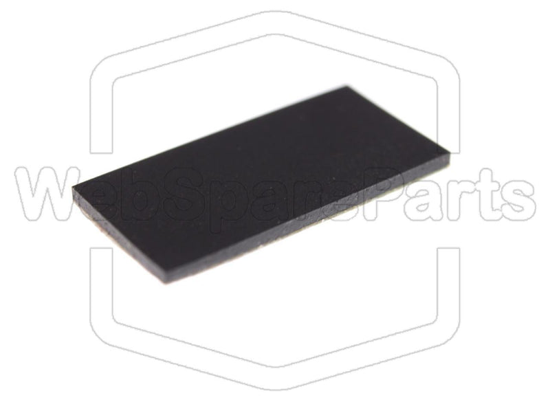 Pie de Goma Rectangular Autoadhesivo 20,0mm x 5,0mm Altura 1,0mm