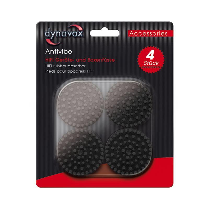 Dynavox Antivibe rubber device and speaker feet, round 53 mm, set of 4 - WebSpareParts