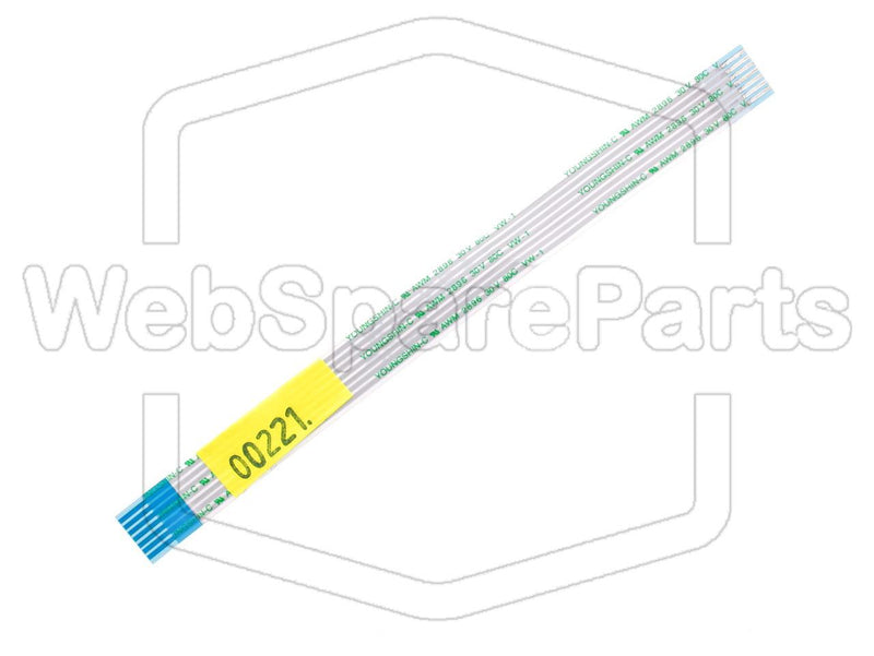 7 Pins Cable Plano invertido L=130mm W=10.05mm