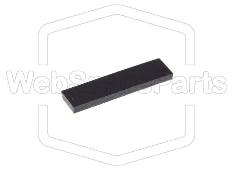 Pie de Goma Rectangular Autoadhesivo 20,0mm x 5,0mm Altura 1,5mm