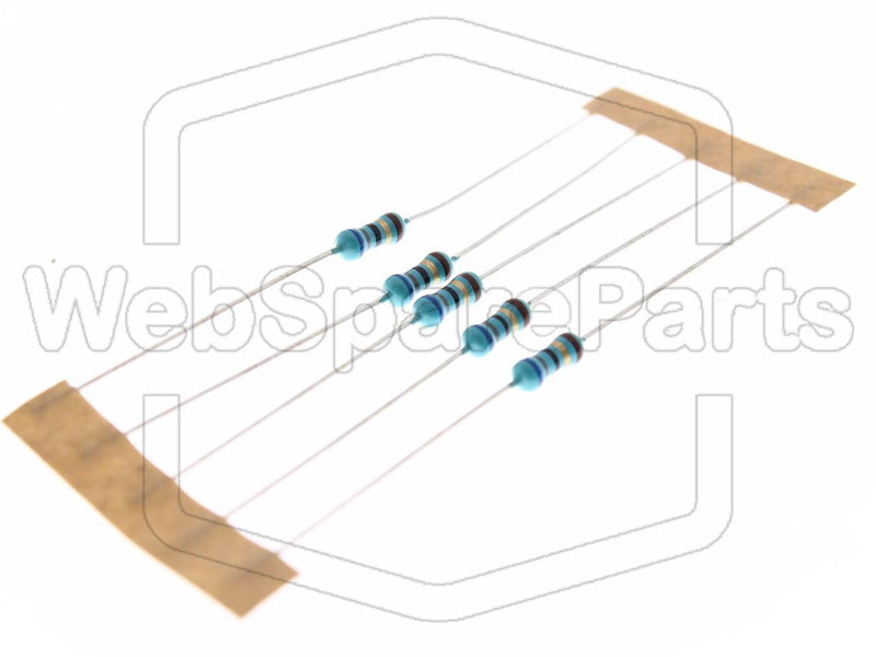 5x Resistencia de película metálica 68R 0.6W ±1% Ø2.5x6.8mm