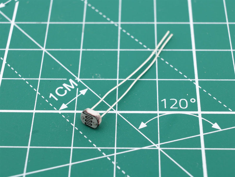 LDR 30..90 kOhm 100 mW Ø 5 mm Fotorresistor Resistencia fotoeléctrica 