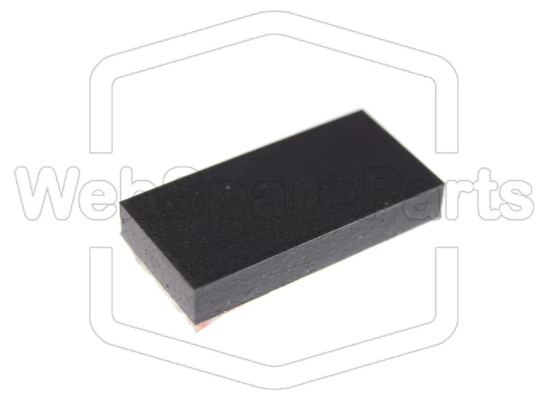 Rectangular Rubber Foot Self-adhesive 18.0mm x 9.0mm Height 3.0mm - WebSpareParts