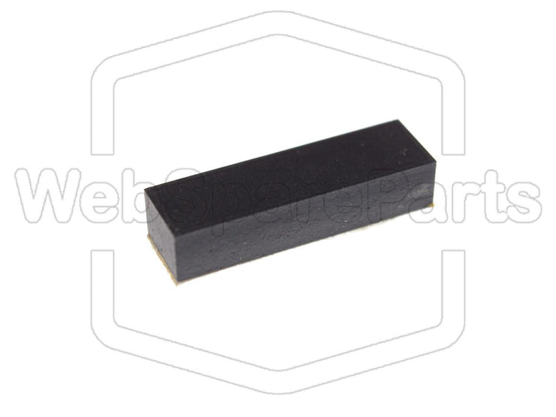 Rectangular Rubber Foot Self-adhesive 19.0mm x 5.6 mm Height 4.0mm - WebSpareParts