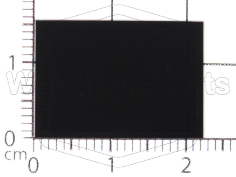 Rectangular Rubber Foot Self-adhesive 20.0mm x14.0mm Height 6.5mm - WebSpareParts