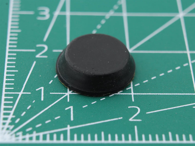 Round Rubber Foot Self-adhesive Ø12.7mm x Ø11.5mm x height 3.8mm - WebSpareParts