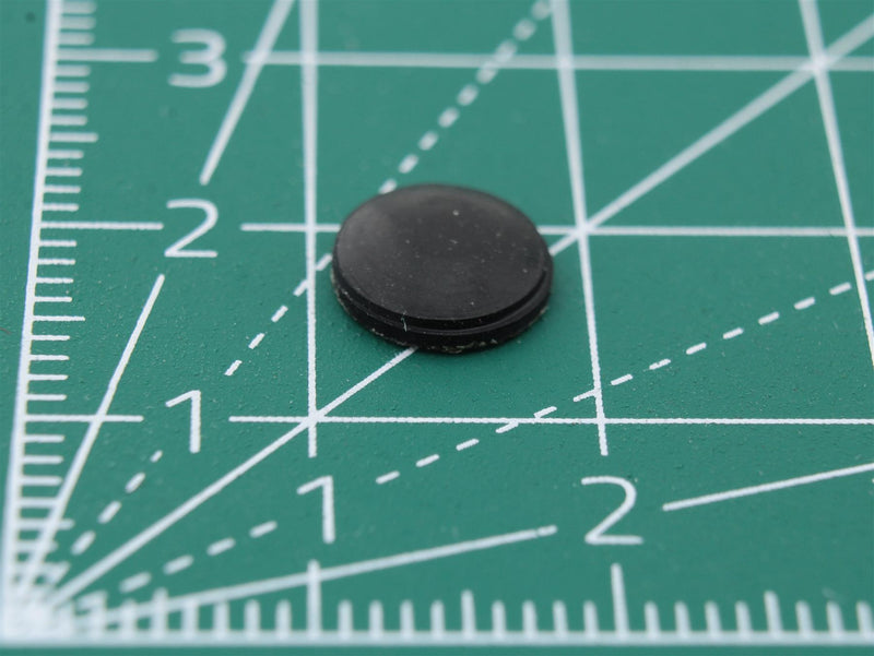 Round Rubber Foot Self-adhesive Ø8mm x Ø2mm x height 1mm - WebSpareParts