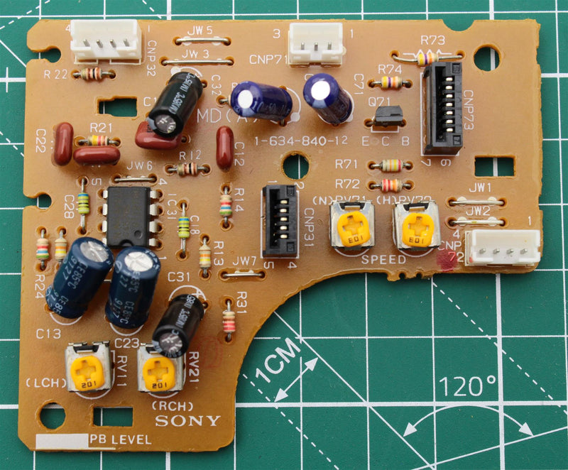 Sony Part Number 1-634-840-12 MD(A) PCB BOARD CASSETTE DECK PLAY (Only) - WebSpareParts