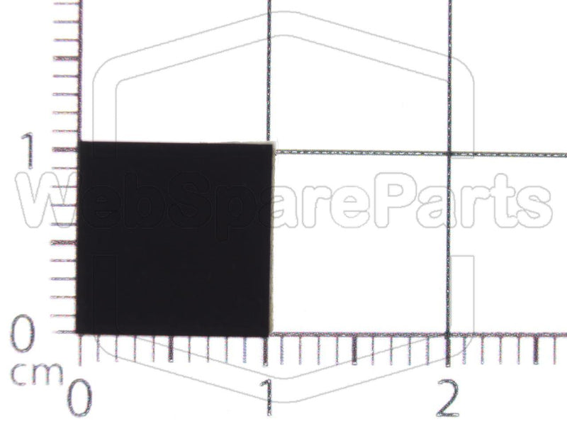 Square Rubber Foot Self-adhesive 10.0mm x 10.0mm Height 3.5 mm - WebSpareParts