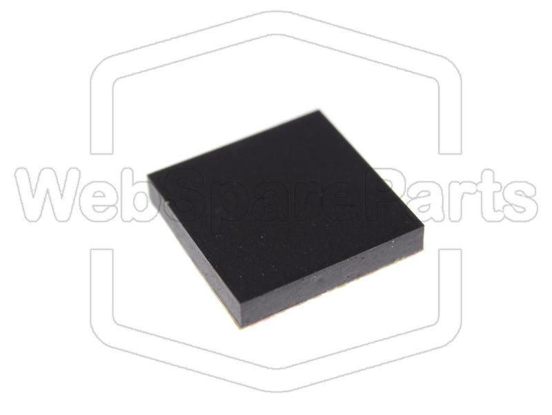 Square Rubber Foot Self-adhesive 12.7mm x 12.7mm Height 2.3 mm - WebSpareParts